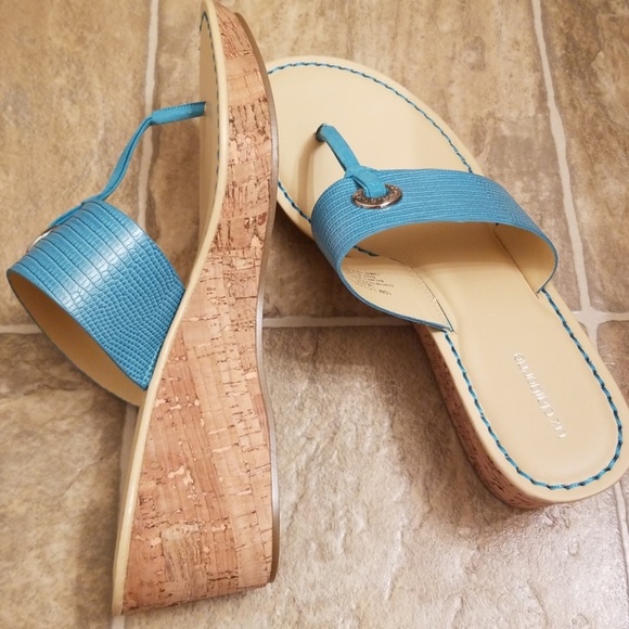 Liz Claiborne Shoes - LIZ CLAIBORNE Turquoise Wedges
